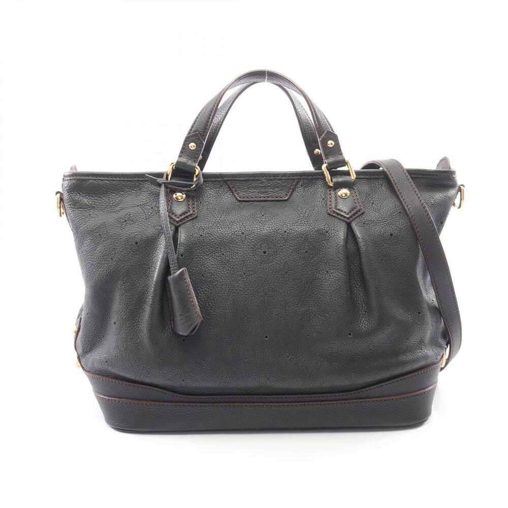 Louis Vuitton Stella Mahina Noir Black Handbag Leather Black